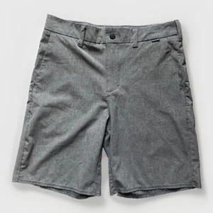 Boy Size 26 Medium Hurley Phantom Walk Chino Shorts Gray Quick Dry - Picture 1 of 16