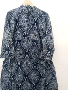 Caftan block print,Caftan dress, Caftan for women,Robe,Boho Kaftan,indian Caftan - Picture 1 of 6