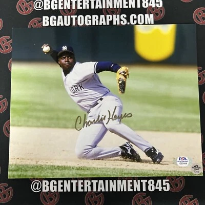 Foto autografada de Charlie Hayes do New York Yankees 8x10 assinada com certificação PSA. - Imagem 1 de 3