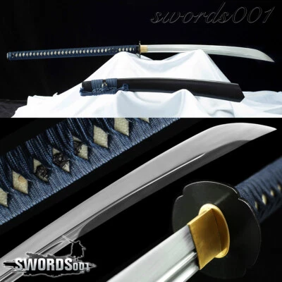 Espada Samurai Naginata Japonesa T10 Acero Vaina Negra Espada Amplia Machete Foto 1 de 4
