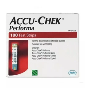 2 x Accu-Chek Performa Blood Glucose Test Strips 100 exp 31/01/2026 - Picture 1 of 2