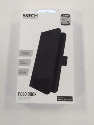 Skech Polo Book Detachable Wallet Case for Galaxy S10 Plus - Black - Image 1 of 3