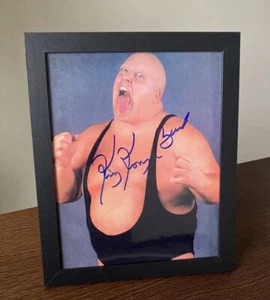 King Kong Bundy WWF WWE Signed Autograph 8x10 Photo Auto Legend LEAF COA Framed - Picture 1 of 6