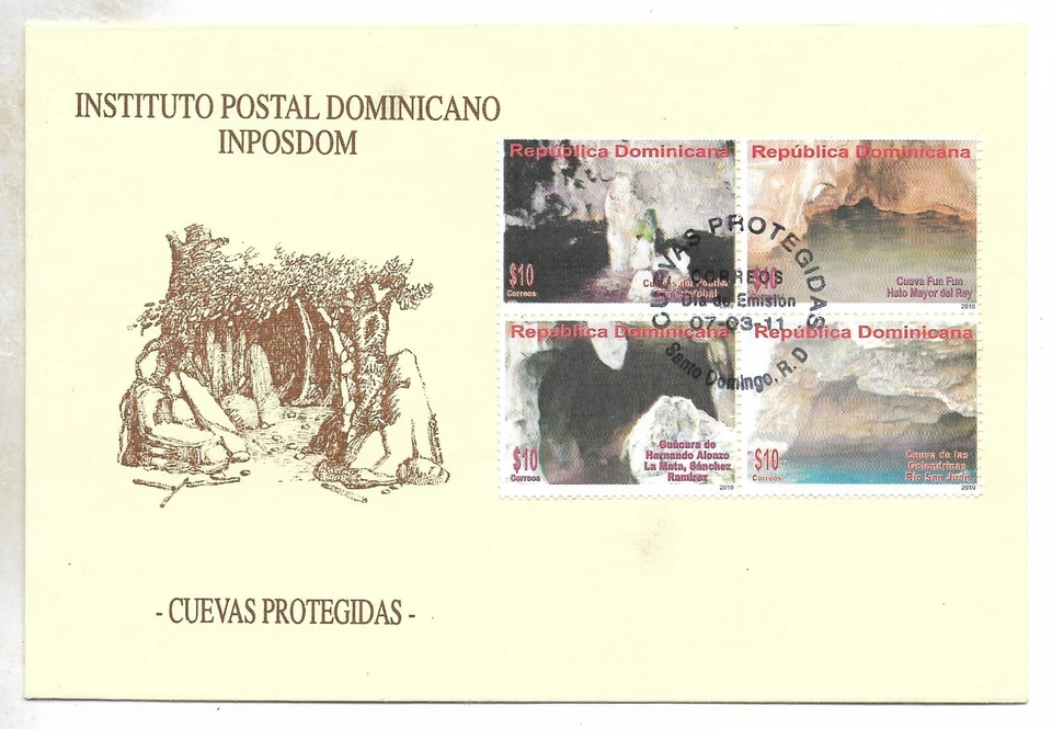 DOMINICAN Rep. SPELEOLOGY FDC 2011 - Image 1 of 1