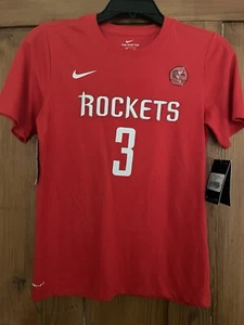 NWT Nike Boys Chris Paul Rockets #3 Red Tee M - Picture 1 of 7