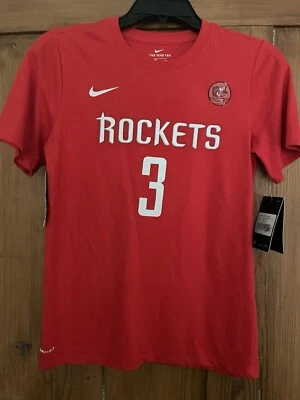 NWT Nike Boys Chris Paul Rockets #3 Red Tee Medium - Image 1 of 4