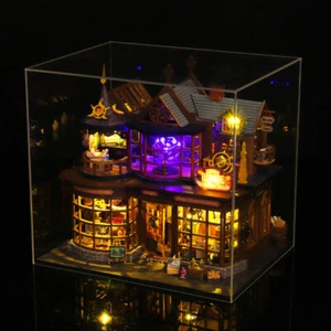 DIY Doll House Magic Treasure House 3D Wooden Building With Furniture LED Toy - Picture 1 of 21
