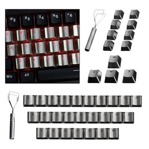 Durable Stainless Steel Keycaps DIY for Cherry MX Switch Mechanical Keyboard - Bild 1 von 8