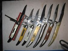 vintage knife lot of 7,fishing 2 bladers,65-69 Case XX,Ulster,Colonial,Imperial