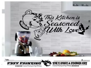 Kitchen Stickers disney wall art Pot Cup Love  Dining Room Removable Decals DIY. - Picture 1 of 4