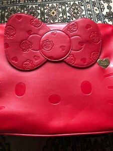SELTEN! Hello Kitty 40th Anniversary Kawaii unbenutzte rote Tragetasche Handtasche Sanrio
