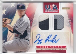 2013 Logan Pouelsen Panini USA Box Set ROOKIE AUTO DUAL PATCH /20 - #11 - Picture 1 of 1