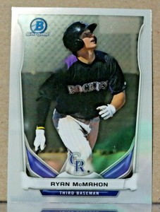 2014 Bowman Draft Chrome CTP-60 Ryan McMahon - Colorado Rockies