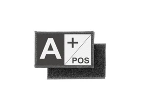 Aufnäher patch aufbügler gedruckt flaggen tarn fahne tactical A+ blutgruppe - Bild 1 von 1