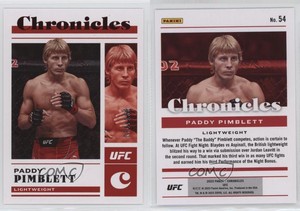 2023 Panini Chronicles UFC Red /199 Paddy Pimblett #54