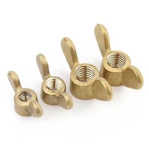 Tuercas de mariposa de latón para pulgar para pernos y tornillos M3 M4 M5 M6 M8 M10 M12 - Imagen 1 de 13
