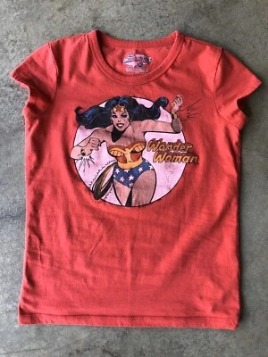 Camiseta WONDER WOMAN Oficial Antigua Azul Marino Coleccionables Niños Niñas Talla XL Foto 1 de 4