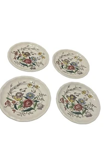 8 Spode Gainsborough 6.75" Bread & Butter Plate OLD MARK Pink Blue Yellow - Picture 1 of 7