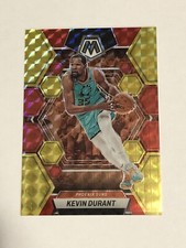 2022-23 Panini Mosaic Choice Fusion Red Yellow Prizm #126 Kevin Durant # 21/88