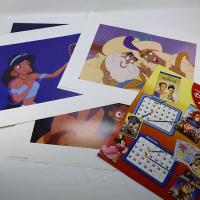 Disney Store ALADDIN  2004 Limited Edition Lithograph Set of 3 11" x 14" - Image 1 of 4