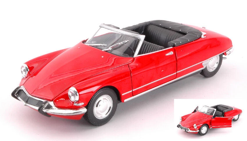 Welly CITROEN DS 19 1956 CABRIO OPEN RED 1:24 - Immagine 1 di 1