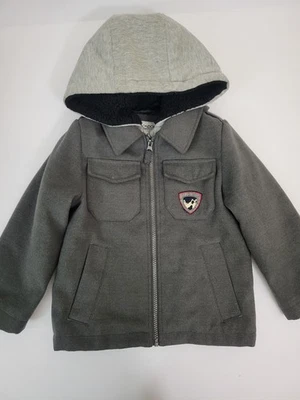 Abrigo Niebla Londres Niño Capucha Doble Cremallera Gris Talla Mediana 5-6 años Foto 1 de 4