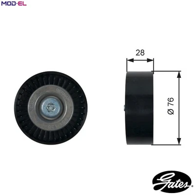 DEFLECTIONGUIDE PULLEY VRIBBED BELT T36423 FOR MERCEDES-BENZ C-CLASS/T-Model - Image 1 of 4