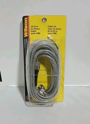 Wilson 305818FME 18 Foot Mini 8 75ohm CB Antenna Co-Phase Coax Cable With FME - Image 1 of 4