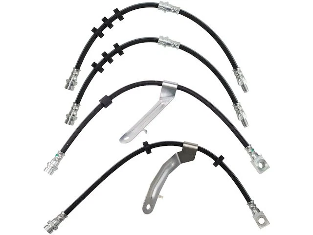 Front and Rear Brake Hose Set For 2005-2006 Mazda Tribute S PS438XJ - Image 1 of 1