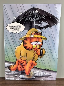 Póster laminado Garfield I Only Dread One Day At A Time de colección Argus 19" X 13,5" - Imagen 1 de 5