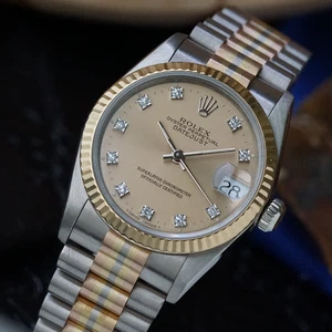 Rolex Tridor 31mm Datejust 68279 Diamond Dial Presidential Bracelet 1993-94 - Picture 1 of 17
