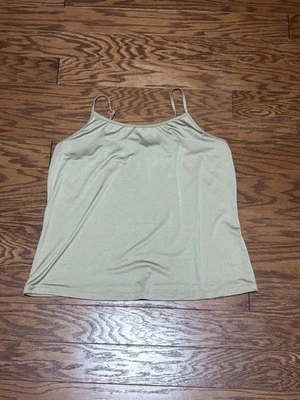Lane Bryant Women's Beige Spaghetti Strap Cami Tank Top, Size 14/16 Plus - Image 1 of 3