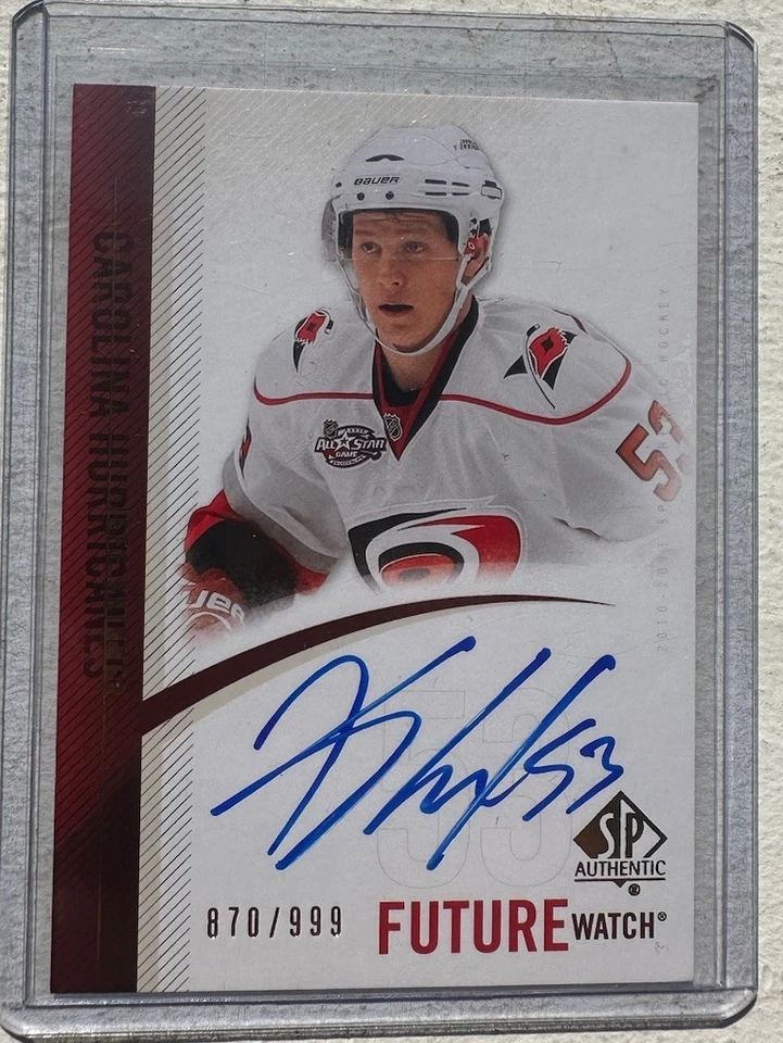 JEFF SKINNER FUTURE WATCH 2010-11 SP AUTHENTIC /999 ROOKIE AUTOGRAPH SP #295 - Image 1 of 2