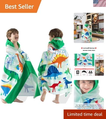 Toalla de dinosaurio súper suave y gruesa para niños, 3-8 años, 30''X50'', lavable a máquina Foto 1 de 4