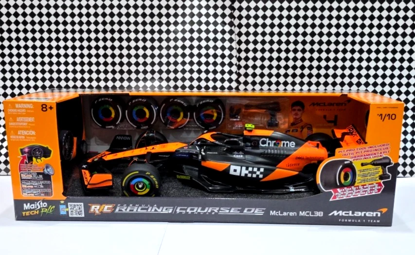 Maisto McLaren Formula 1 R/C Car *1/10 MCL38 LANDO 21in Car Battery+Rechargable - Image 1 of 4