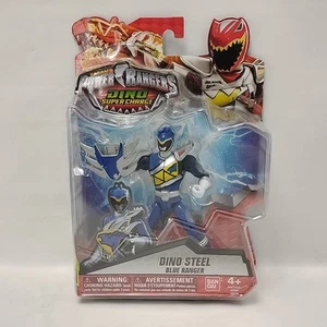Power Rangers Dino Super Charge Dino Steel Blue Ranger Action Figure Bandai New - Picture 1 of 4