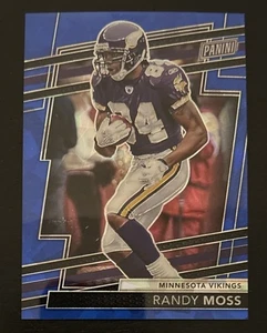 2024 Panini National VIP Gold Packs- Randy Moss Blue Cracked Ice /124 - Picture 1 of 2
