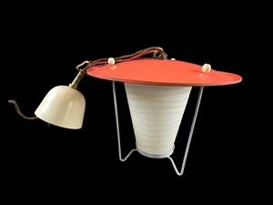 Lámpara de techo Mid Century lámpara de techo lámpara colgante - metal / vidrio opalino - 20 cm - Imagen 1 de 4