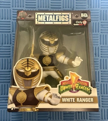 Juguete fundido a presión pesado Jada Metalfigs Mighty Morphin Power Rangers White Ranger M406 Foto 1 de 4