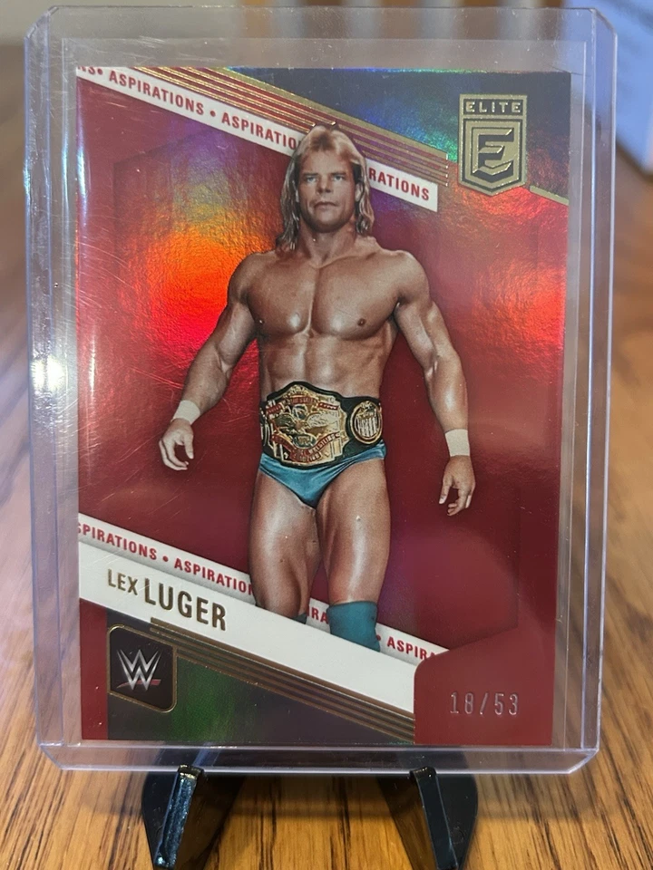 2023 Donruss Elite WWE Lex Luger Legends Base Aspirations Red #D /53 #139 - Image 1 of 2