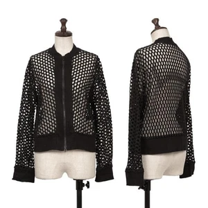 Y's Poly Cotton Double Zip Mesh Knit Blouson Size 2(K-157210) - Picture 1 of 12