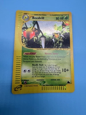 Pokémon/Pokemon Karte: Beedrill/Bibor Holo (Skyridge H4/H32) - Bild 1 von 4