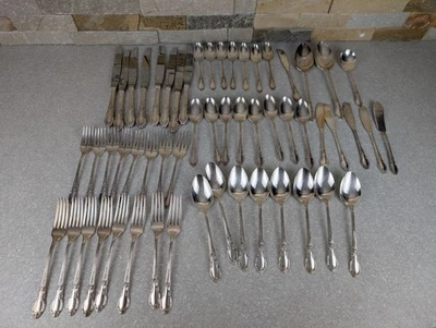 Oneida Ltd. 1881 Rogers ENCHANTMENT Silverware set 56 pieces - Image 1 of 4