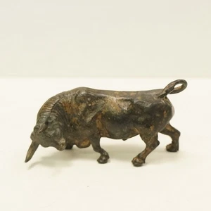 Statue Sculpture Taureau Animalier Corrida Tauromachie Style Art Deco Style Art - Imagen 1 de 6