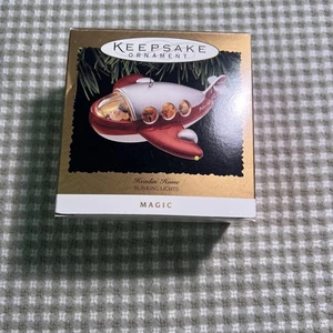 HALLMARK KEEPSAKE Santa "HEADIN' HOME" 1995 Magic Ornament w/Instructions - Picture 1 of 7