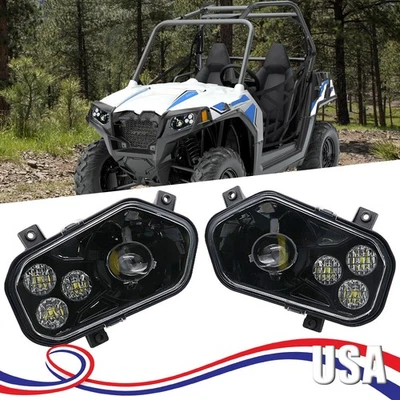 for Polaris RZR 570 800 900/RZR 4 800 2011-2014/Ranger 2012-2013 LED Headlights - Image 1 of 4