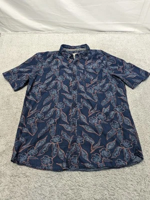 Fat Face 夏威夷衬衫花卉短袖纽扣英国英国男式 XLT 高 — 第 1/4 张图片