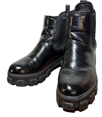 Circus by Sam Edelman Darielle suela gruesa estilo Chelsea botas negras 9.5 EE. UU. Foto 1 de 4