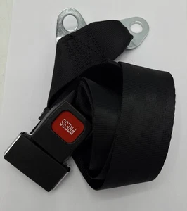 Lap Seat Belt - 60 Inch - Plastic Push Button Buckle - Picture 1 of 6