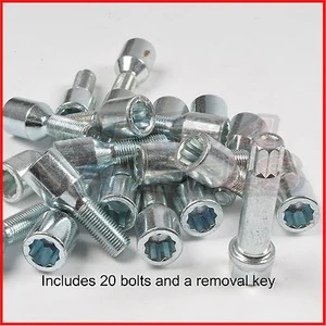 20 ALLOY WHEEL TUNER KEY BOLTS M14 x 1.5 FITS AUDI A6 A8 TT - Picture 1 of 1